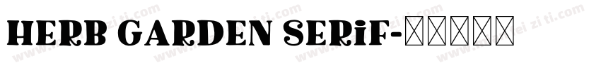 Herb Garden Serif字体转换